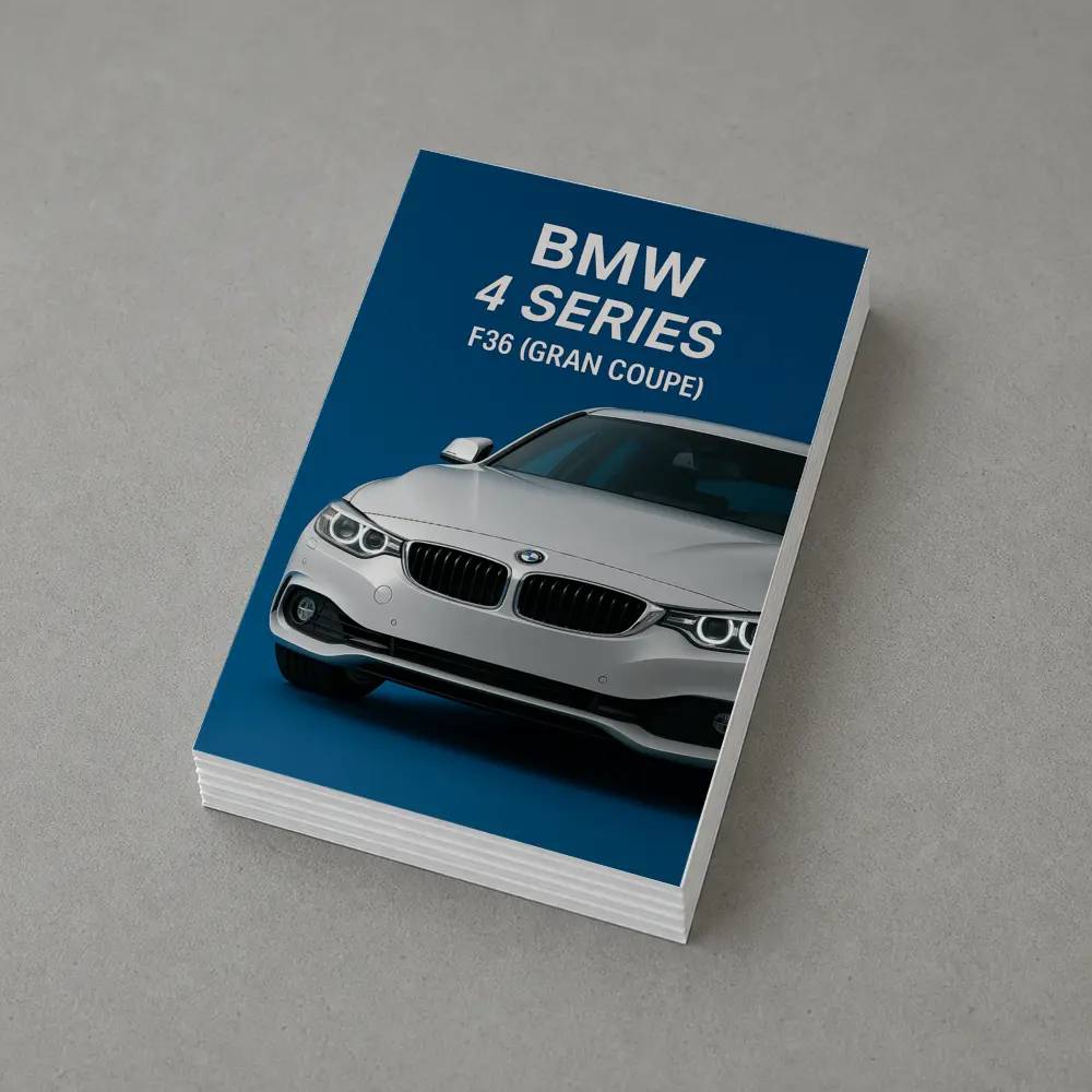BMW Four Series Gran Coupe Blue Background – Postcards