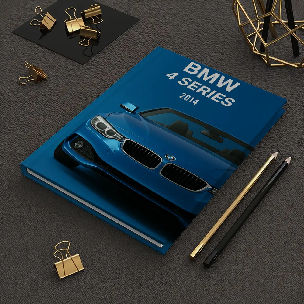 BMW 4 Series 2014 Blue Convertible Front – Notebooks