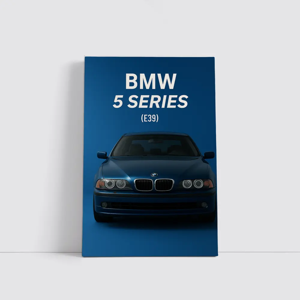 BMW Five Series E39 Blue Studio – Wall Art
