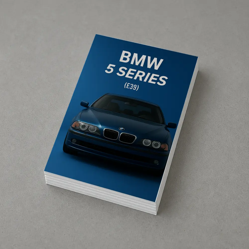 BMW Five Series E39 Blue Studio – Postcards