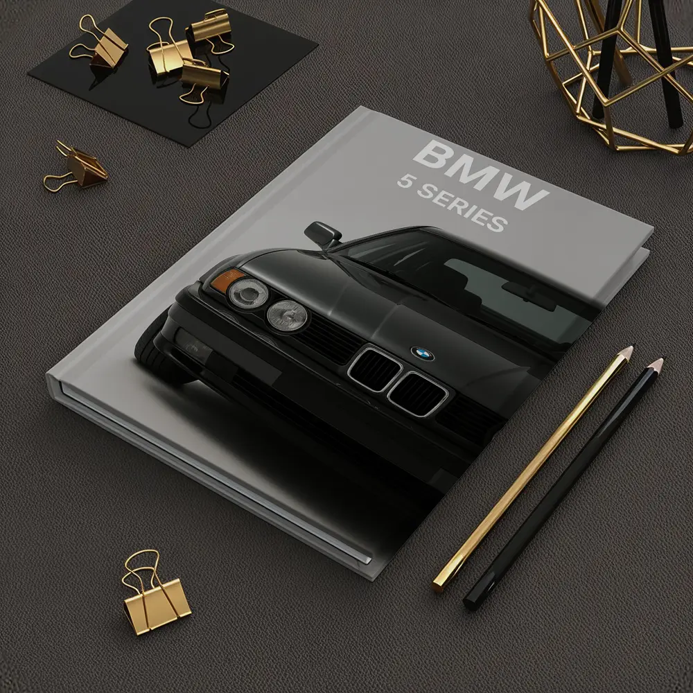 BMW 5 Series Classic Front View Gray – Notebooks