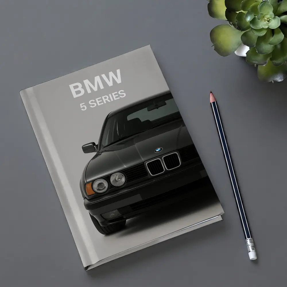 BMW 5 Series Classic Front View Gray – Notebooks