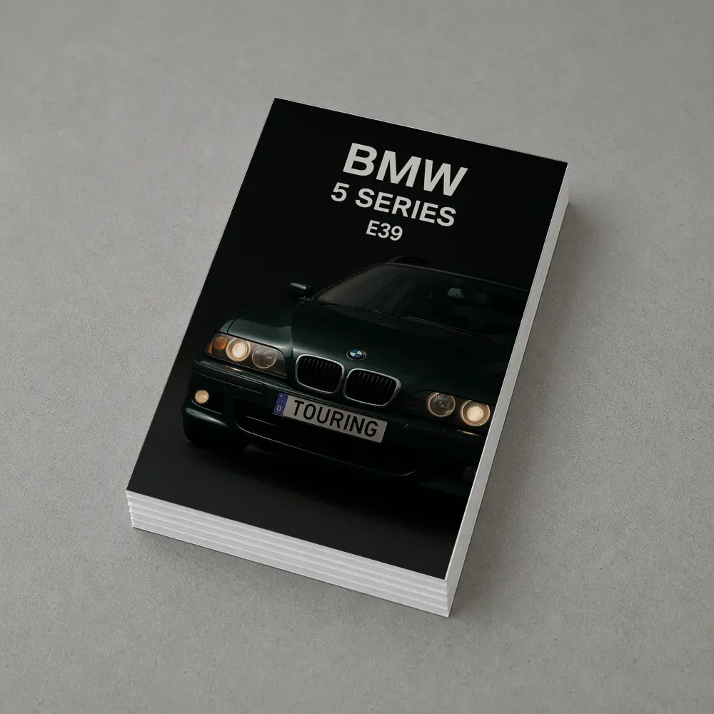 BMW Five Series E39 Touring Dark Background – Postcards