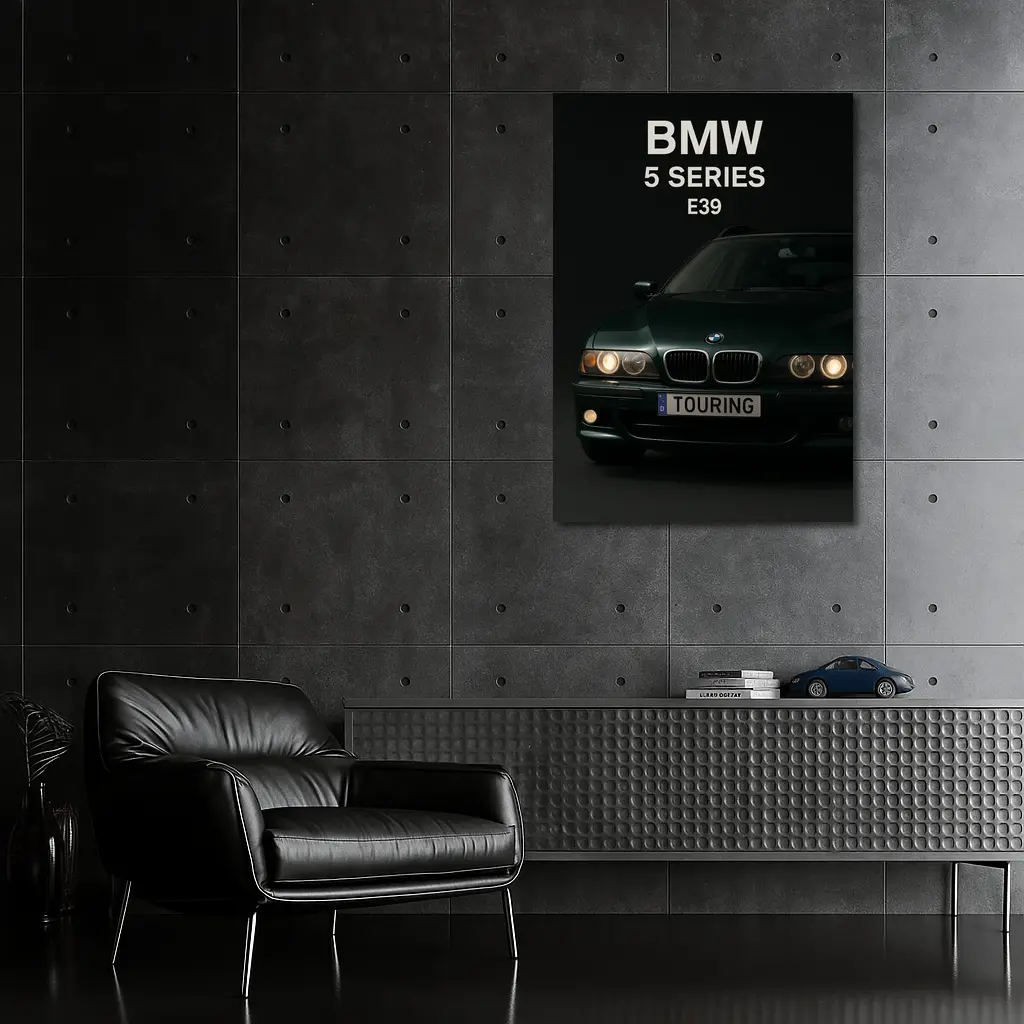 BMW Five Series E39 Touring Dark Background – Wall Art