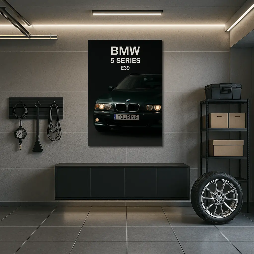 BMW Five Series E39 Touring Dark Background – Wall Art
