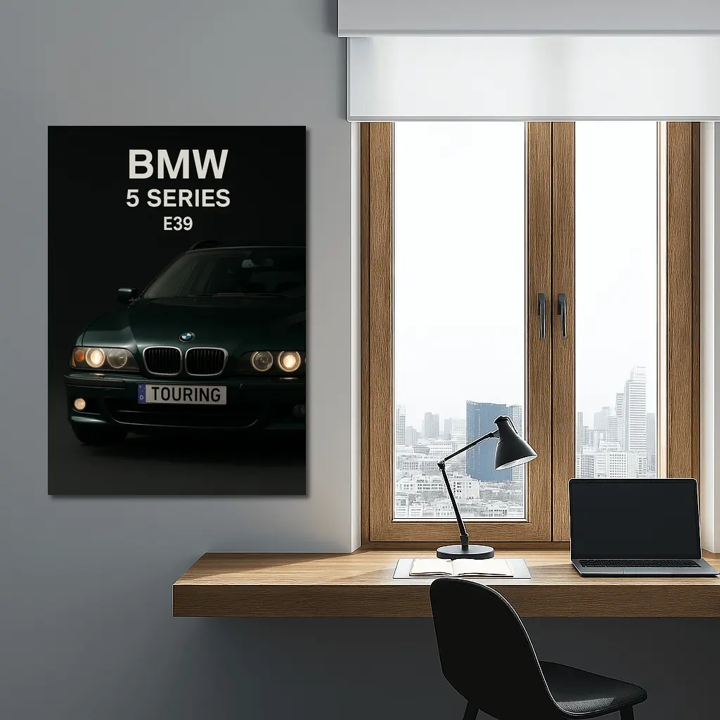 BMW Five Series E39 Touring Dark Background – Wall Art