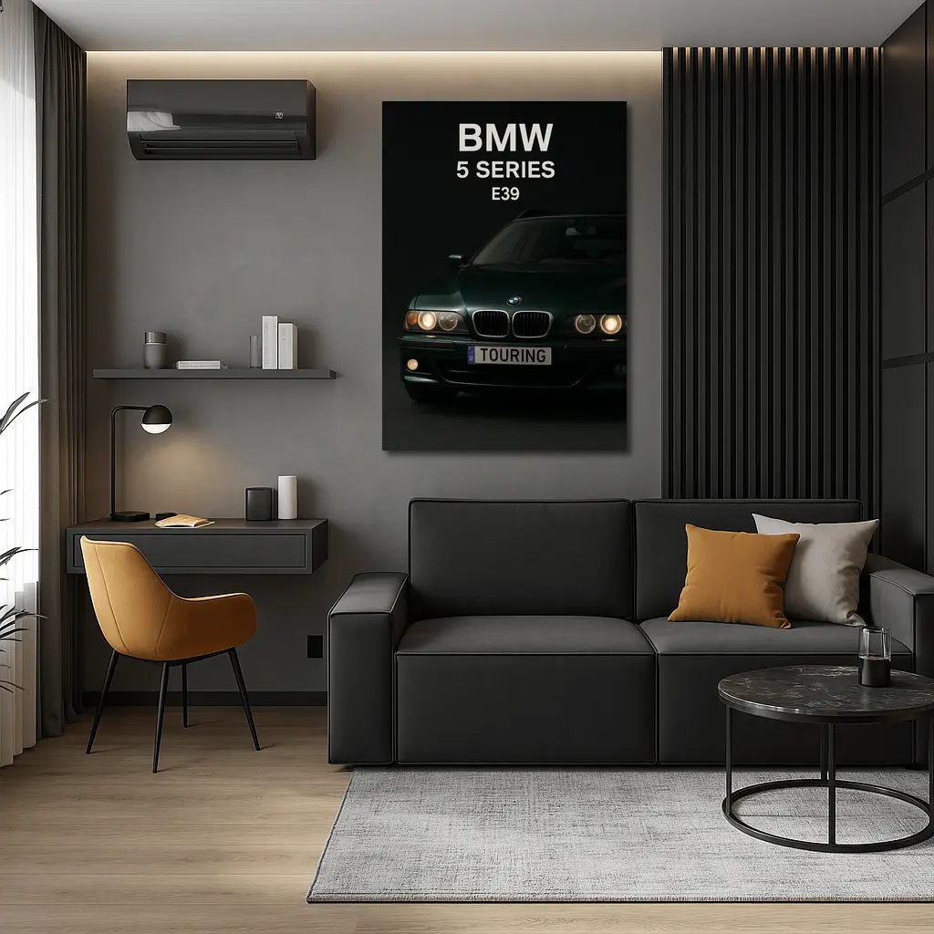 BMW Five Series E39 Touring Dark Background – Wall Art