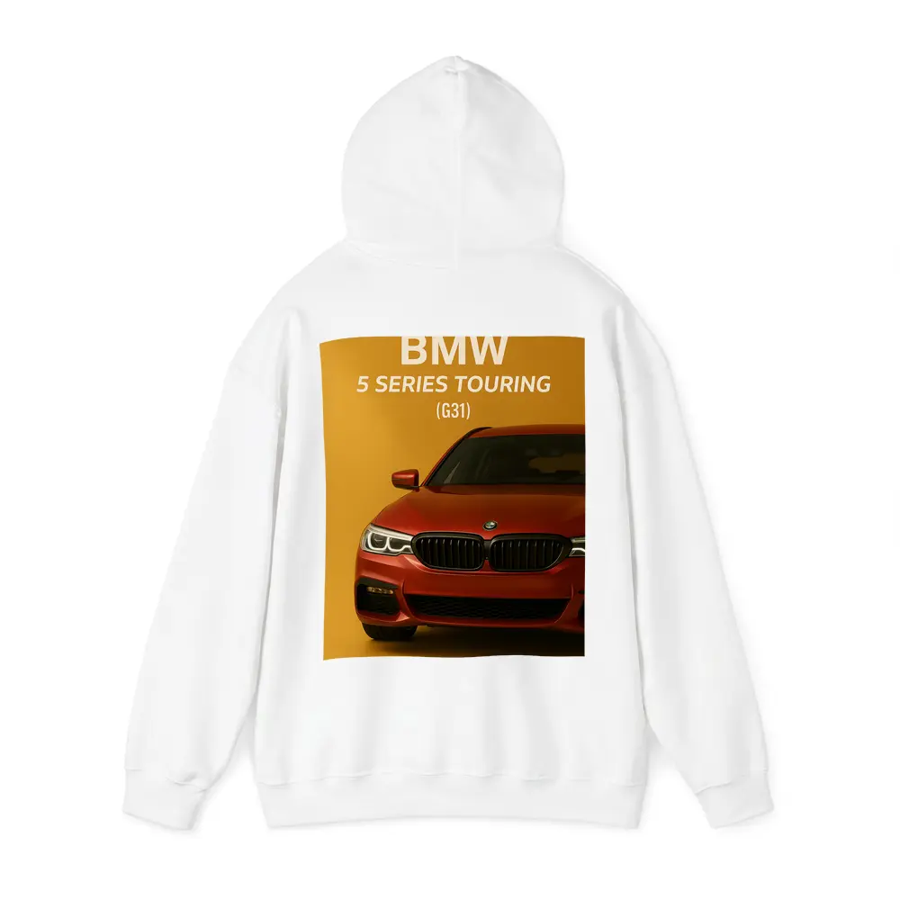 BMW Five Series Touring G31 Orange Background – Hoodies