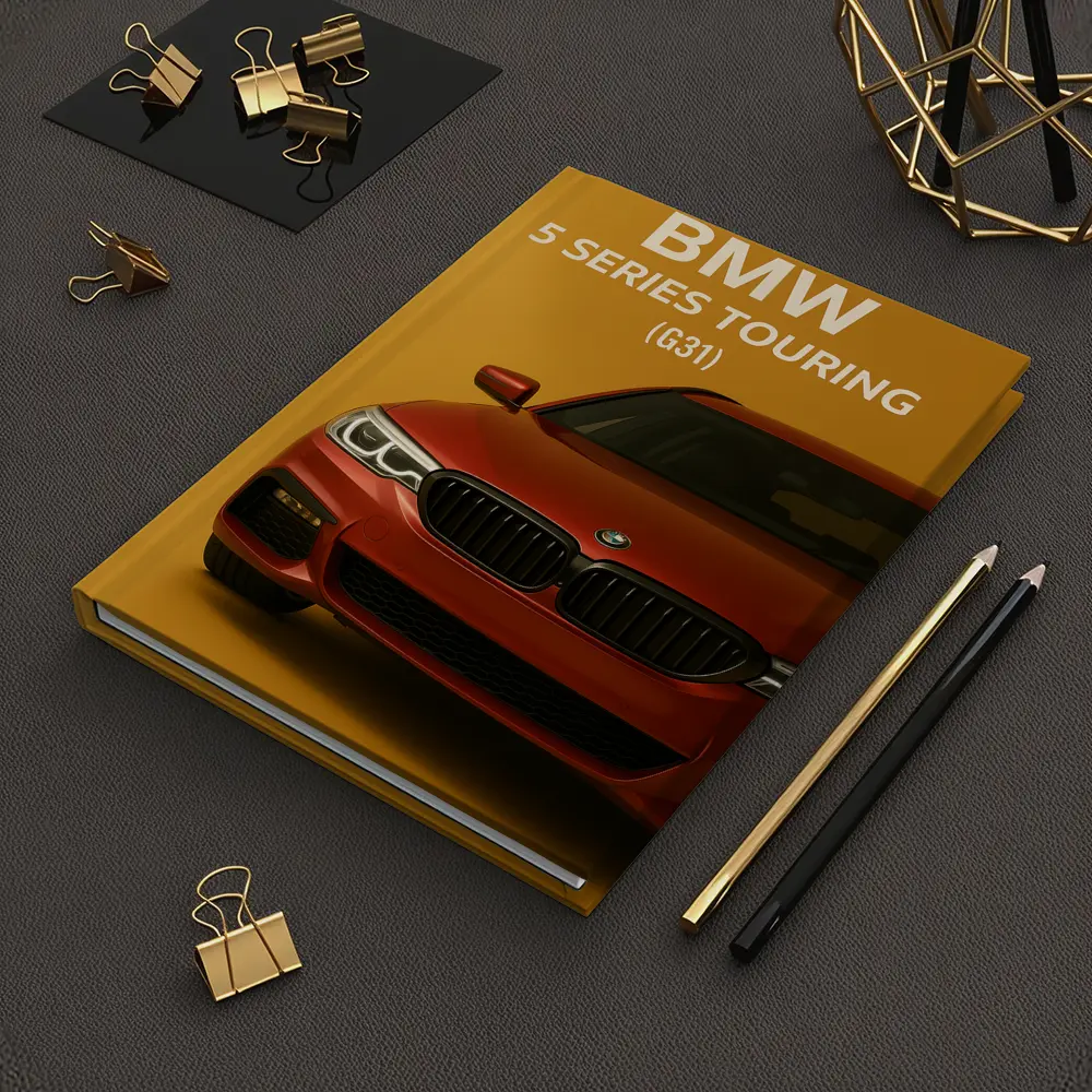 BMW Five Series Touring G31 Orange Background – Notebooks