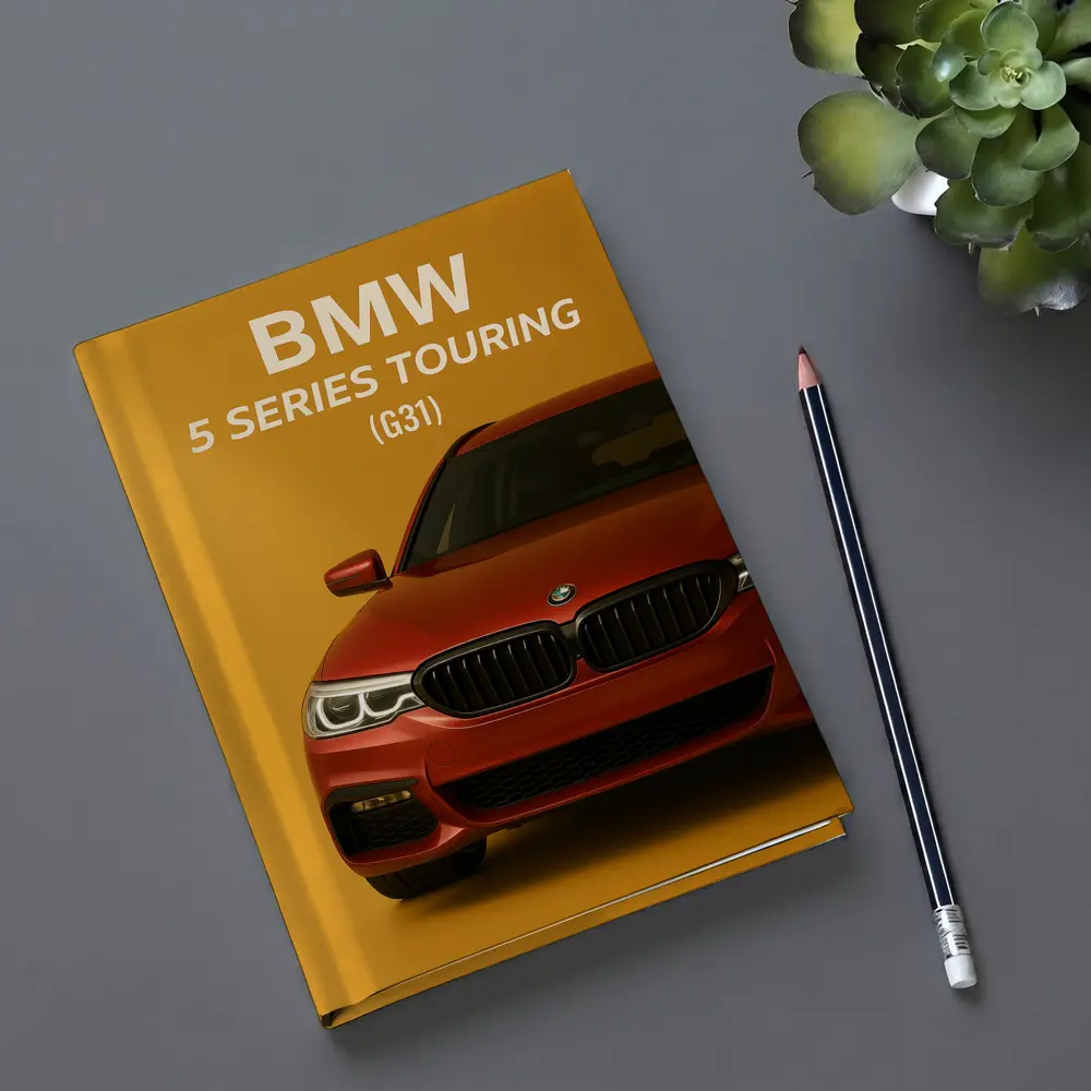 BMW Five Series Touring G31 Orange Background – Notebooks