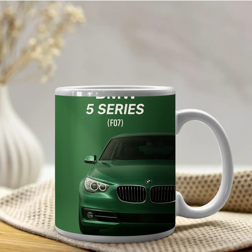BMW 5 Series F07 Green Front View – Mugs