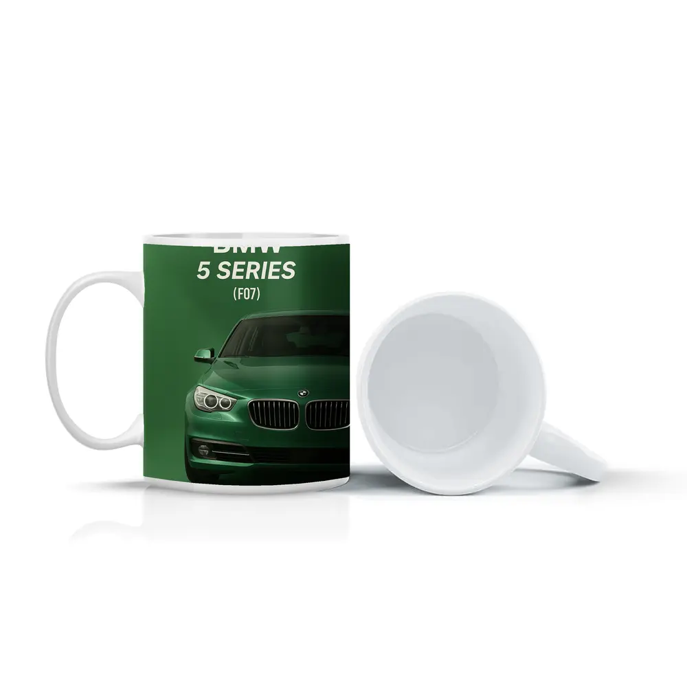 BMW 5 Series F07 Green Front View – Mugs