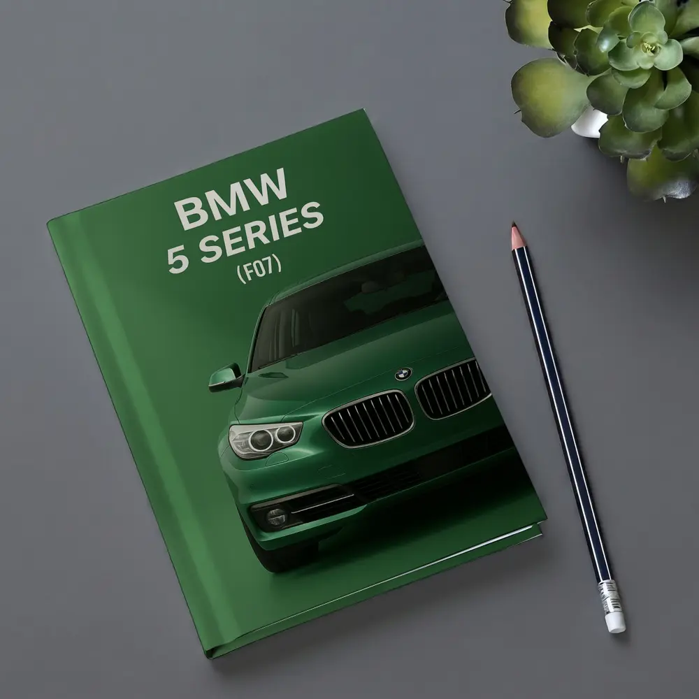 BMW 5 Series F07 Green Front View – Notebooks