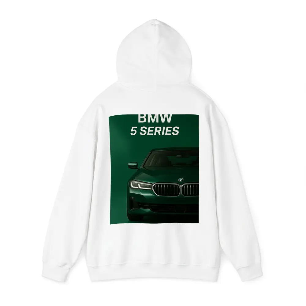 BMW 5 Series Green Studio Front View – Hoodies