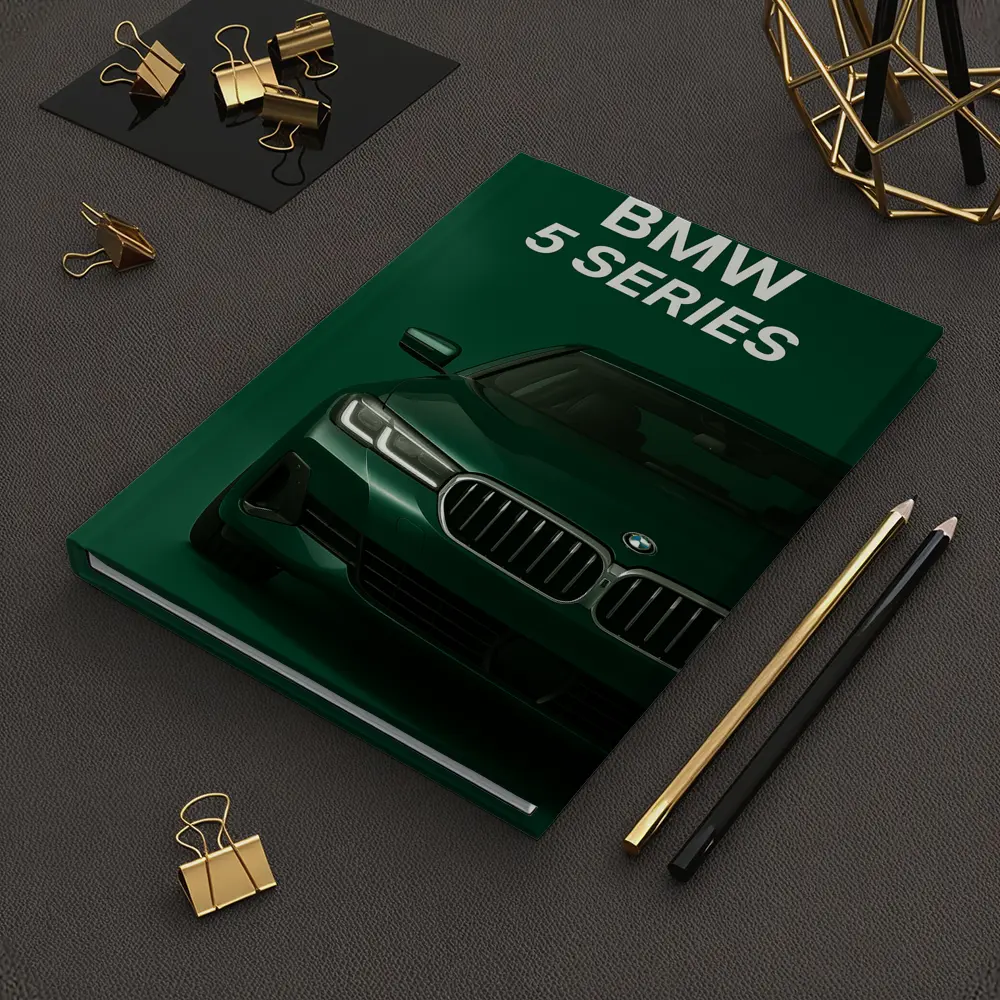 BMW 5 Series Green Studio Front View – Notebooks