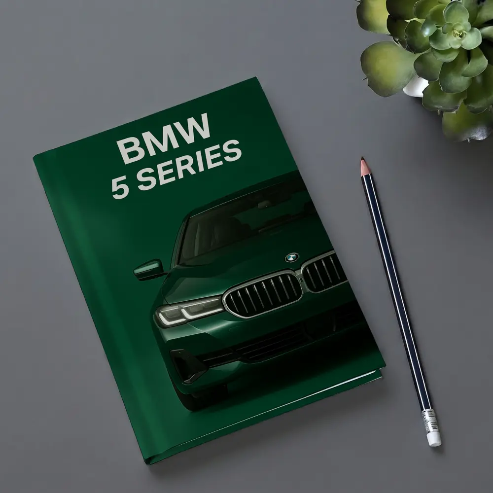 BMW 5 Series Green Studio Front View – Notebooks