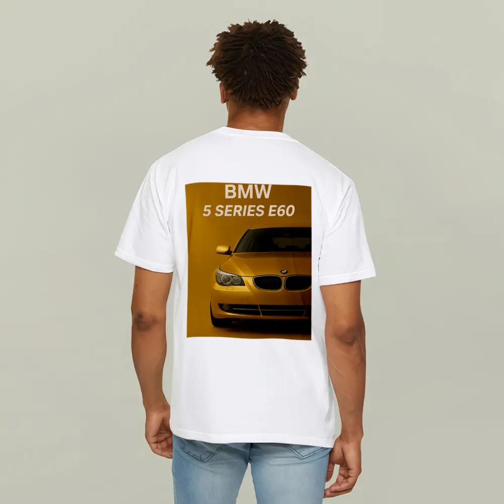 BMW 5 Series E60 Yellow Studio – T-Shirts