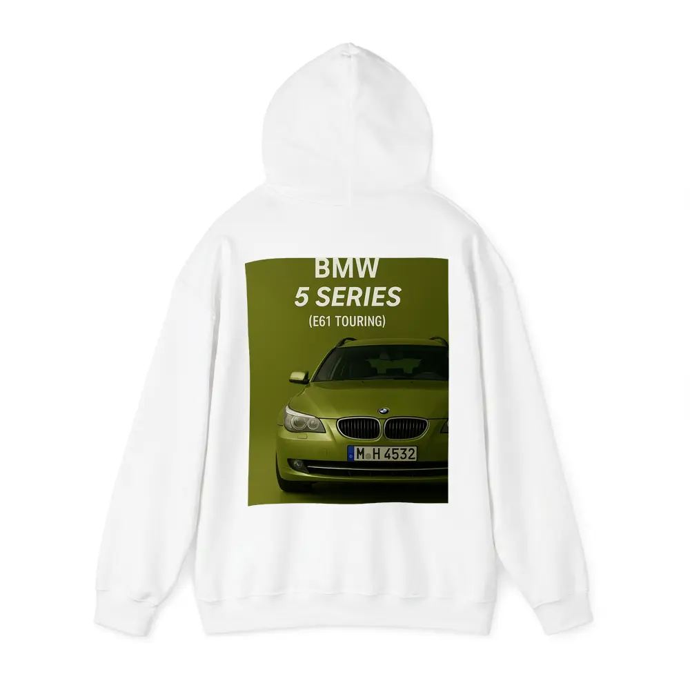 BMW Five Series E61 Touring Green Background – Hoodies
