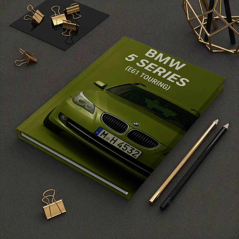 BMW Five Series E61 Touring Green Background – Notebooks