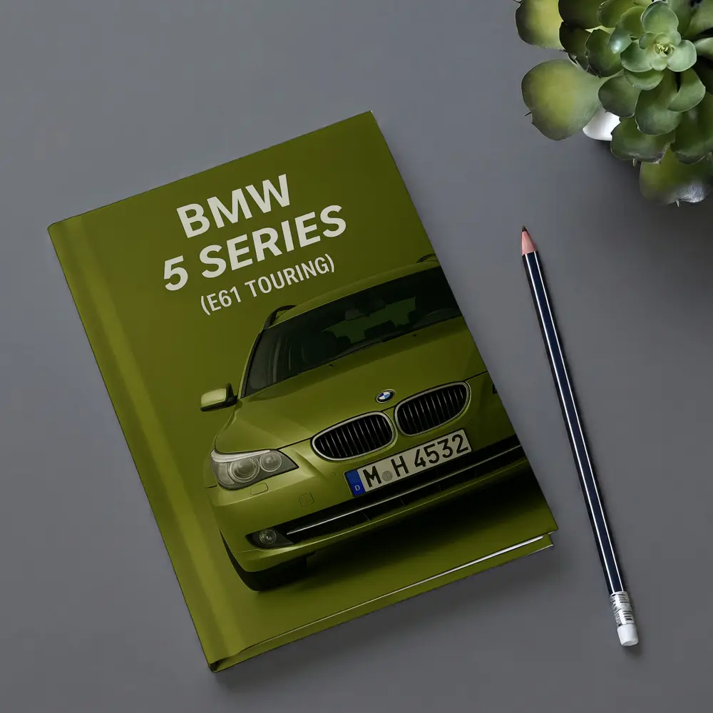 BMW Five Series E61 Touring Green Background – Notebooks