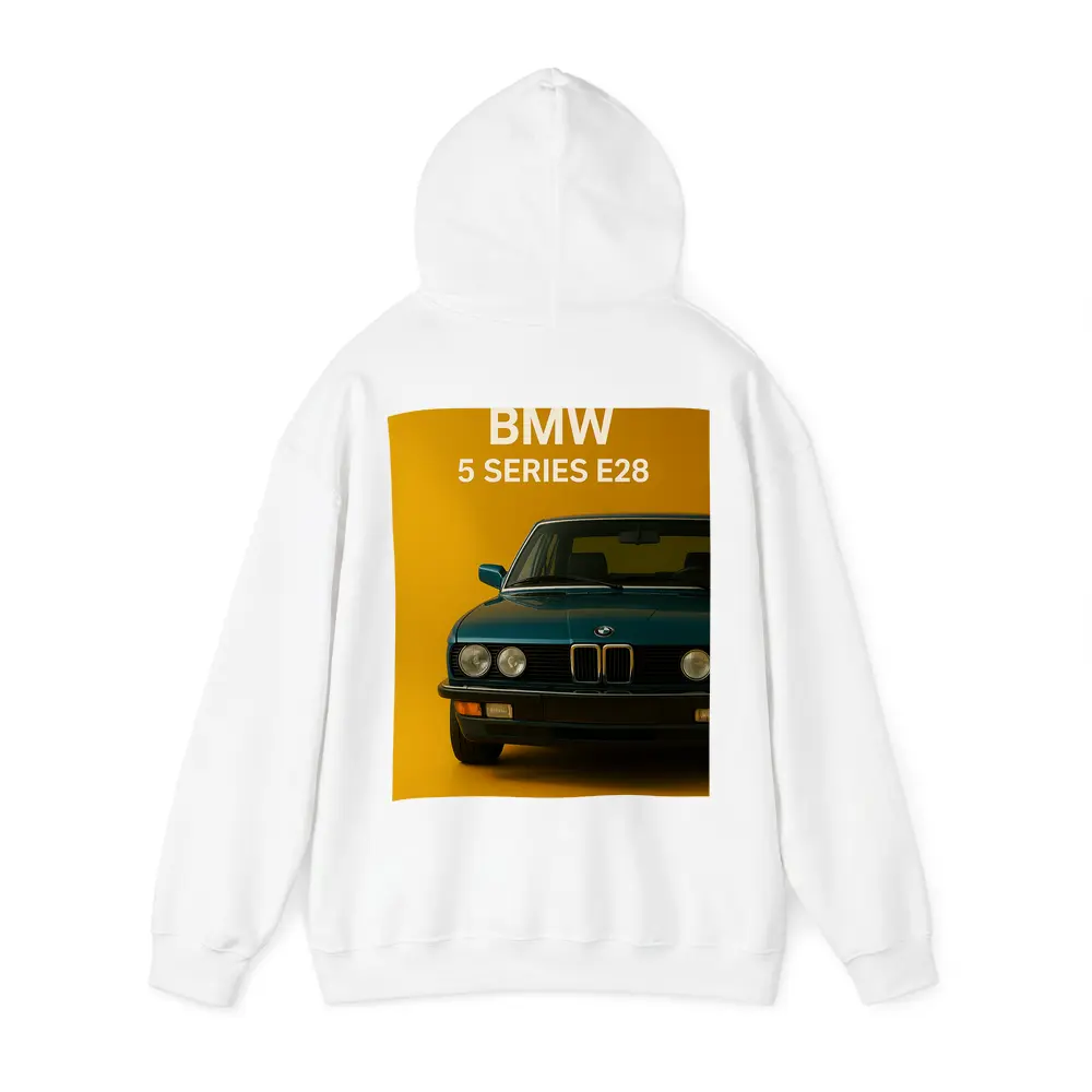 BMW Five Series E28 Yellow Background Art – Hoodies