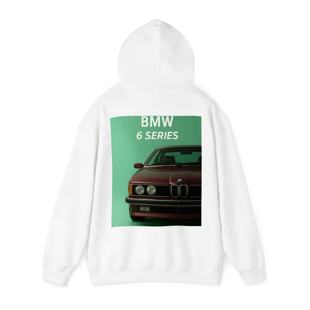 BMW 6 Series Classic Car Green Background – Hoodies