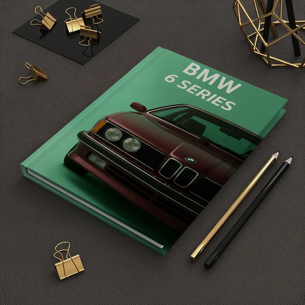 BMW 6 Series Classic Car Green Background – Notebooks
