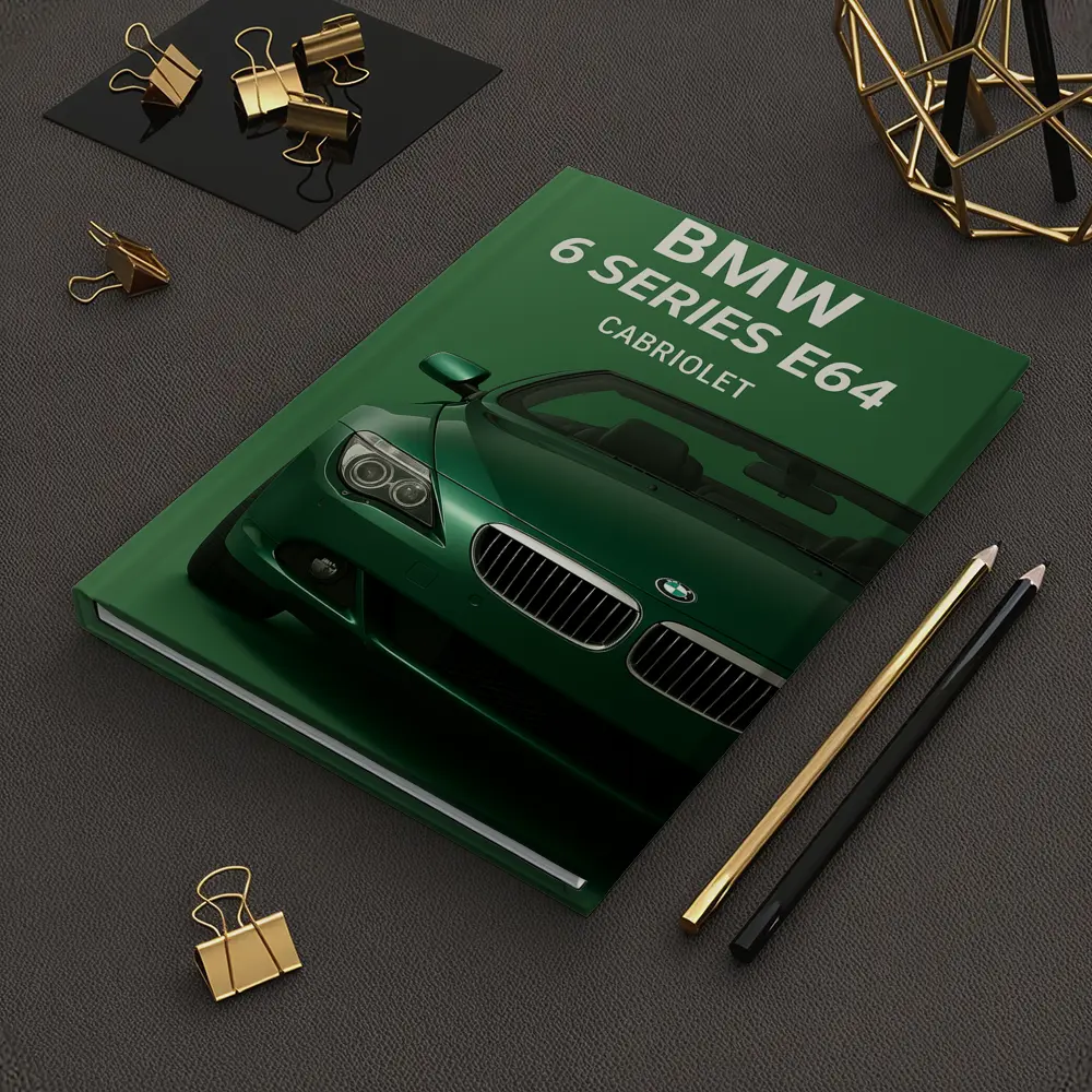 BMW 6 Series E64 Cabriolet Green Art – Notebooks