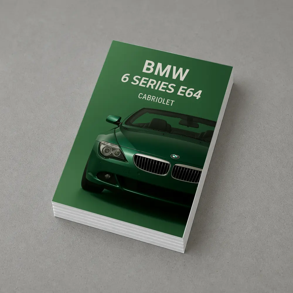 BMW 6 Series E64 Cabriolet Green Art – Postcards
