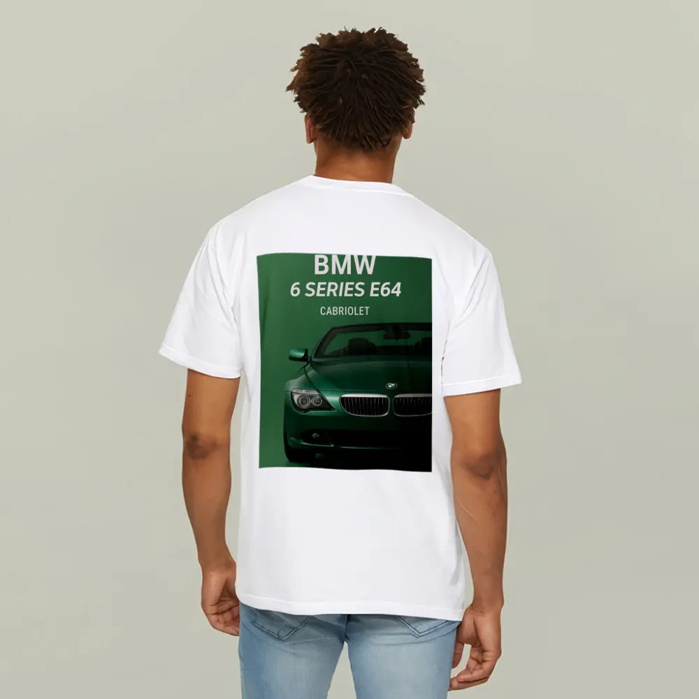 BMW 6 Series E64 Cabriolet Green Art – T-Shirts