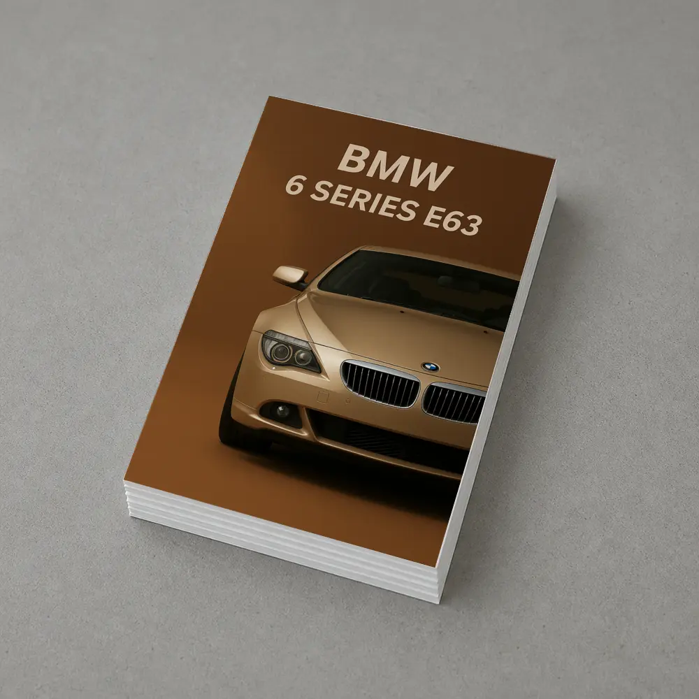 BMW 6 Series E63 Brown Background – Postcards