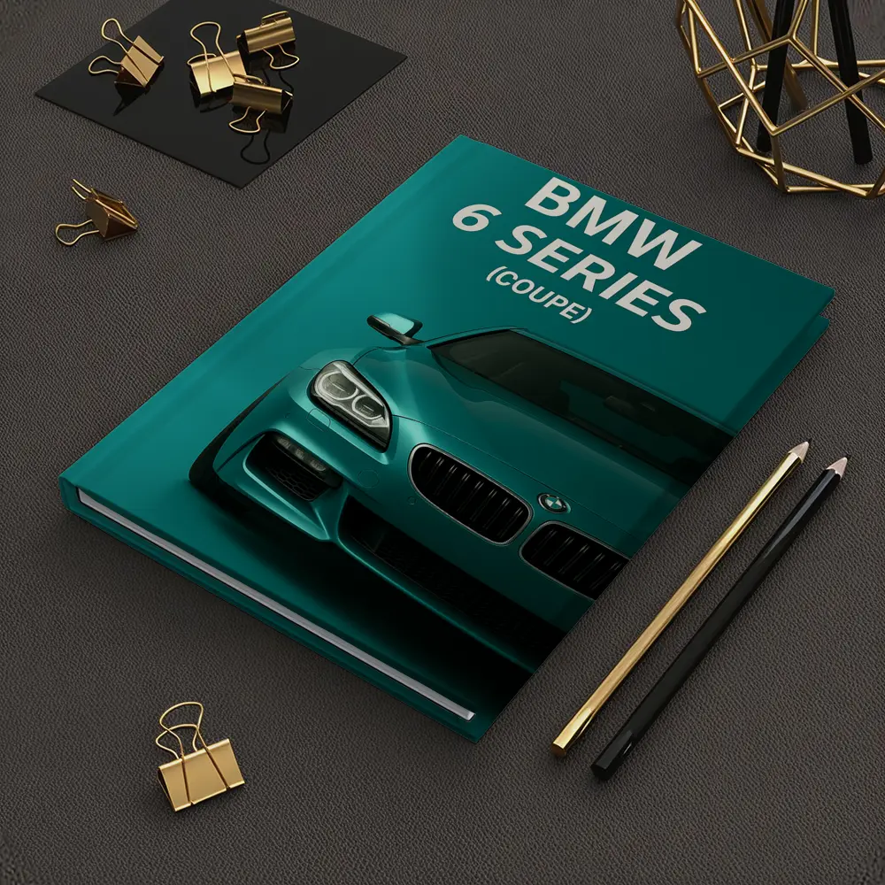 BMW Six Series Coupe Teal Background – Notebooks