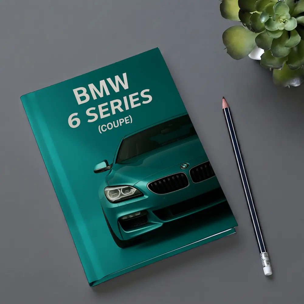 BMW Six Series Coupe Teal Background – Notebooks
