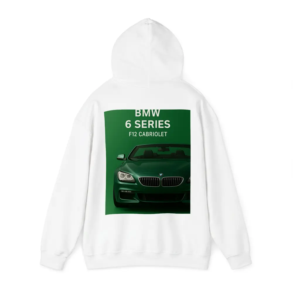 BMW Six Series F12 Cabriolet Green Background – Hoodies