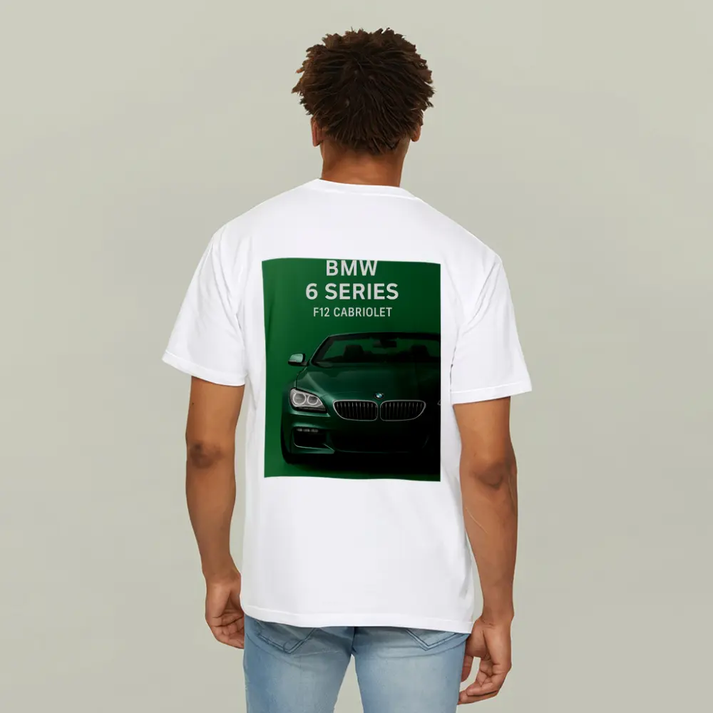 BMW Six Series F12 Cabriolet Green Background – T-Shirts