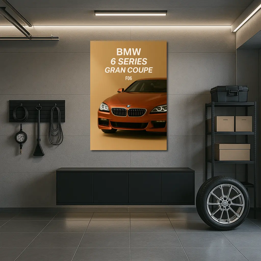 BMW Six Series Gran Coupe Orange – Wall Art