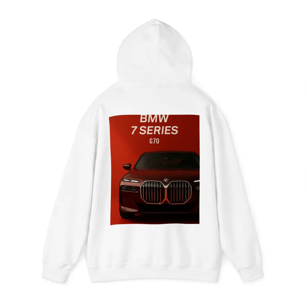 BMW Seven Series G70 Red Background – Hoodies