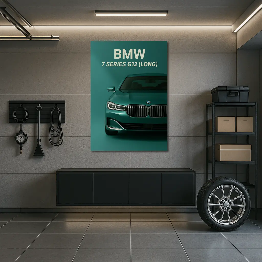 BMW Seven Series G12 Long Green – Wall Art