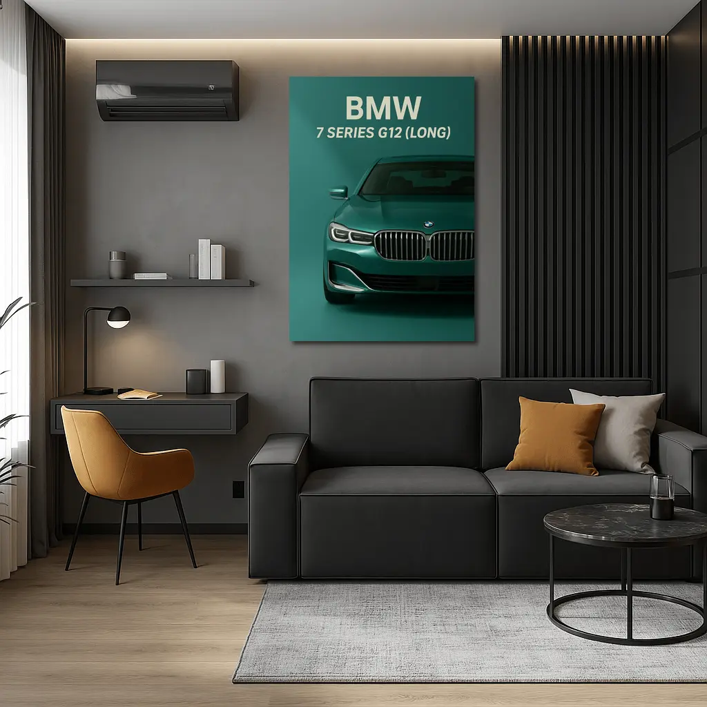 BMW Seven Series G12 Long Green – Wall Art