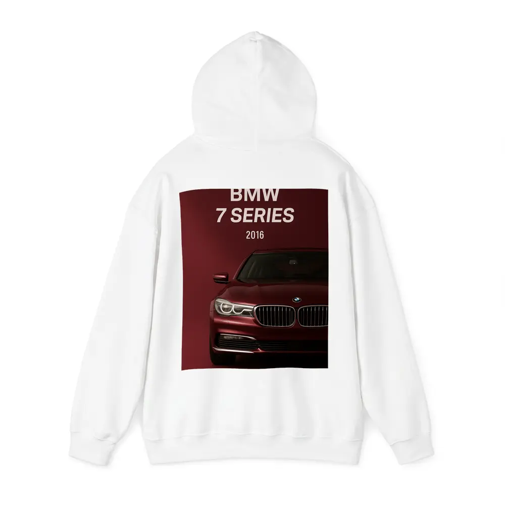 BMW 7 Series 2016 Dark Red Background – Hoodies