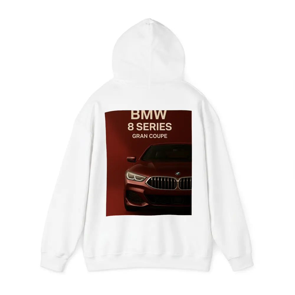 BMW Eight Series Gran Coupe Red Background – Hoodies