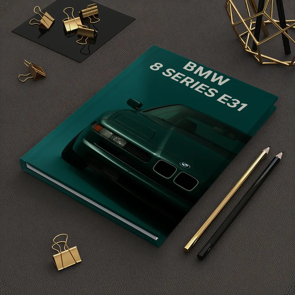 BMW 8 Series E31 Teal Studio Art – Notebooks