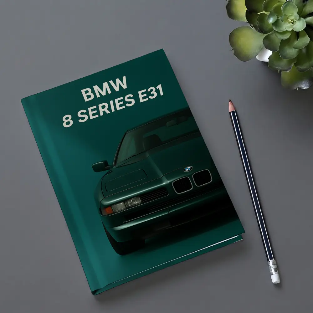 BMW 8 Series E31 Teal Studio Art – Notebooks