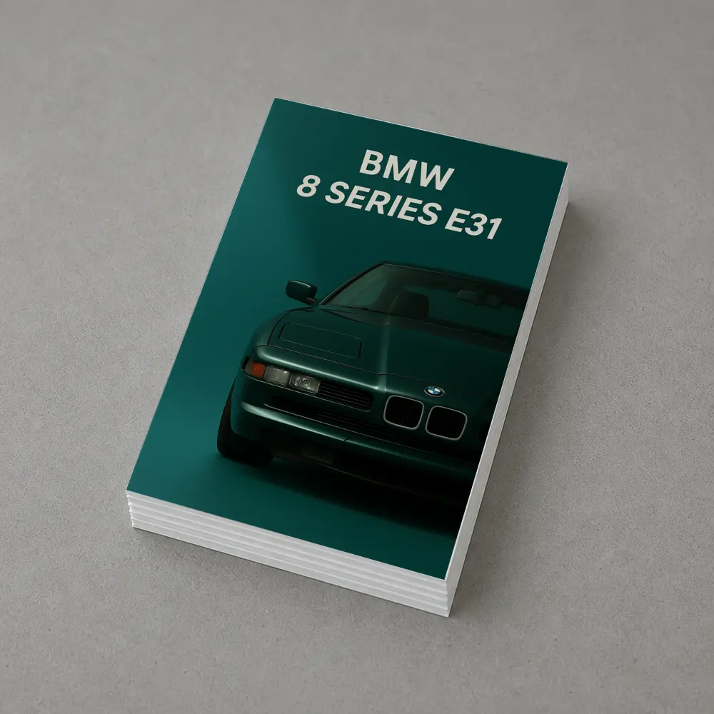 BMW 8 Series E31 Teal Studio Art – Postcards