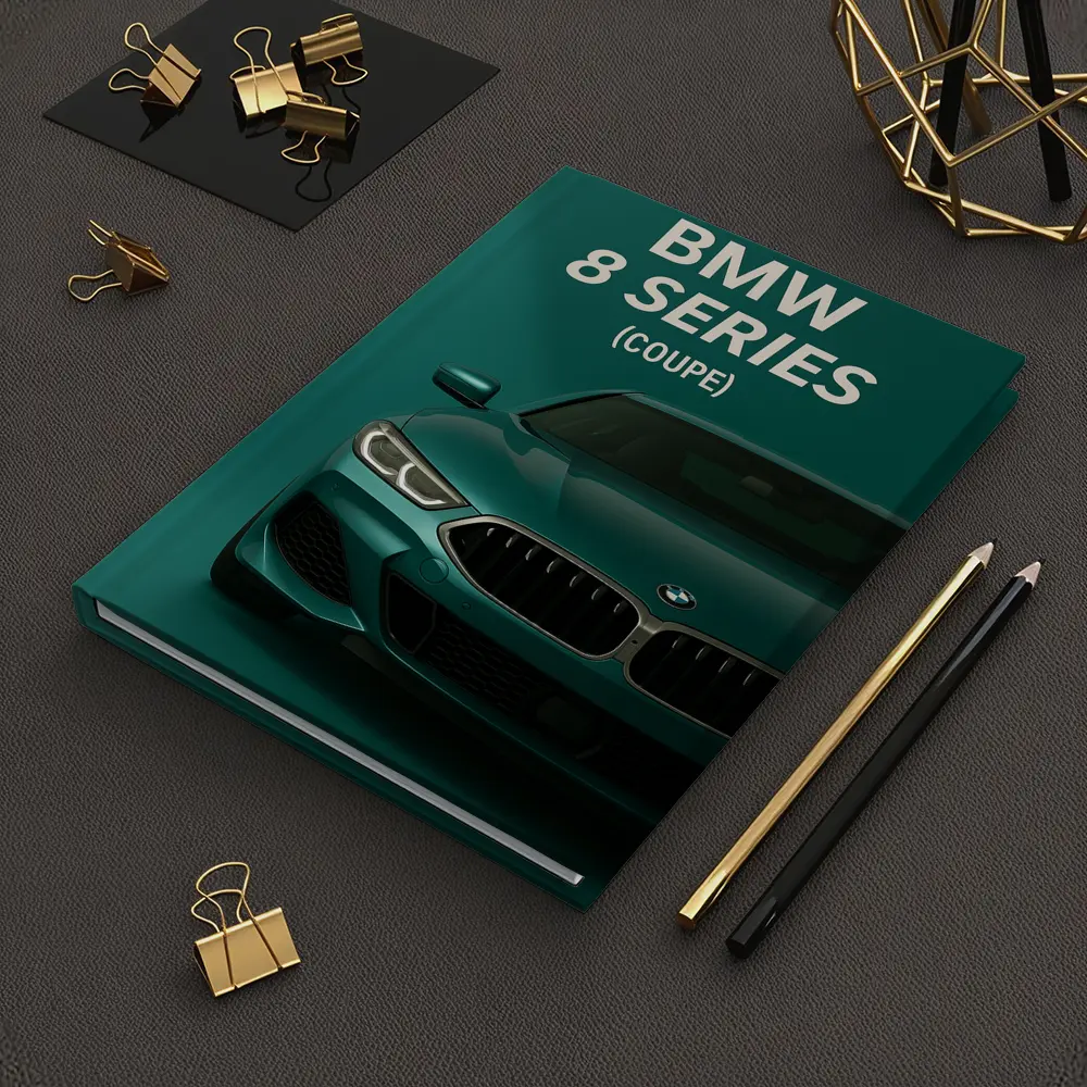 BMW 8 Series Coupe Green Minimal Art – Notebooks