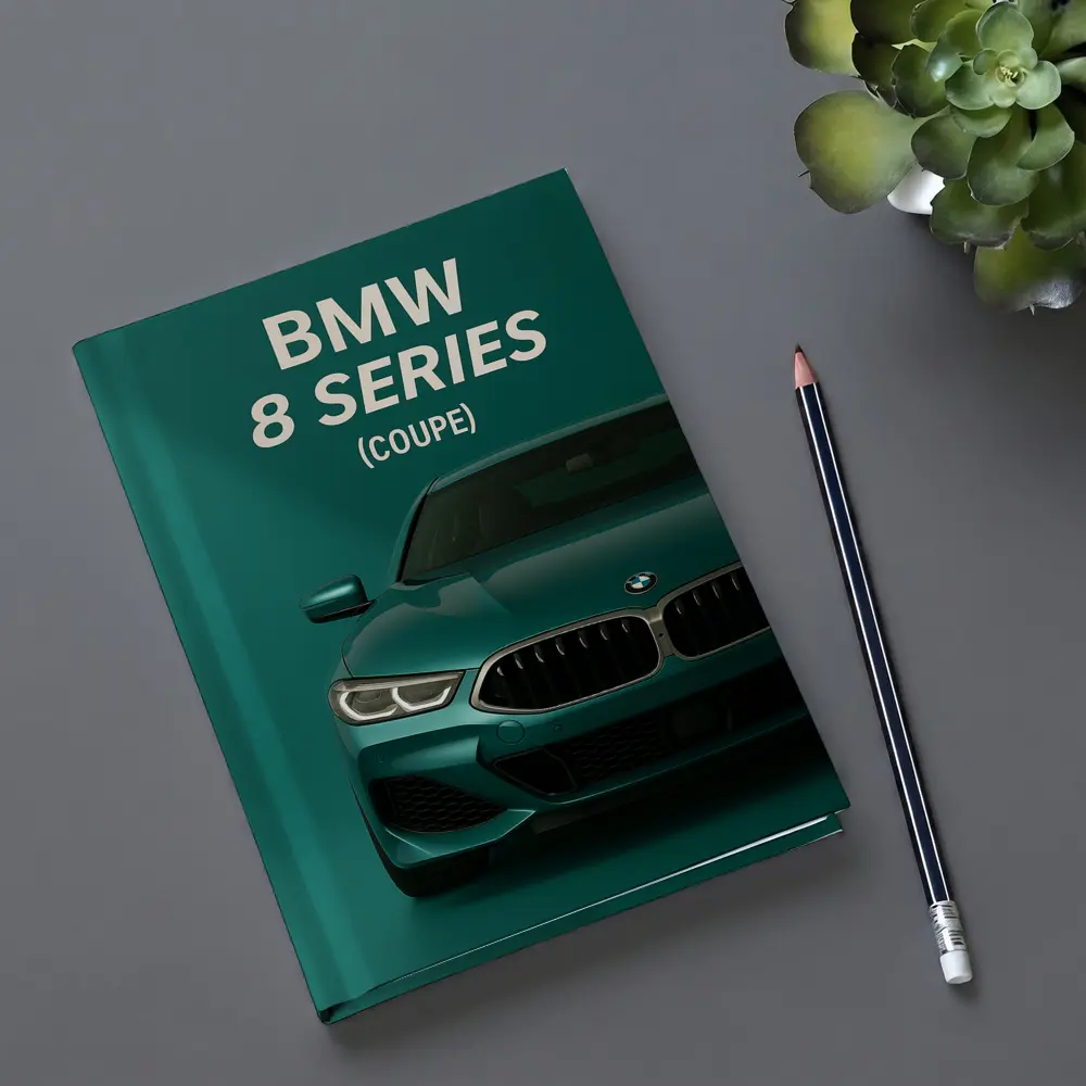 BMW 8 Series Coupe Green Minimal Art – Notebooks