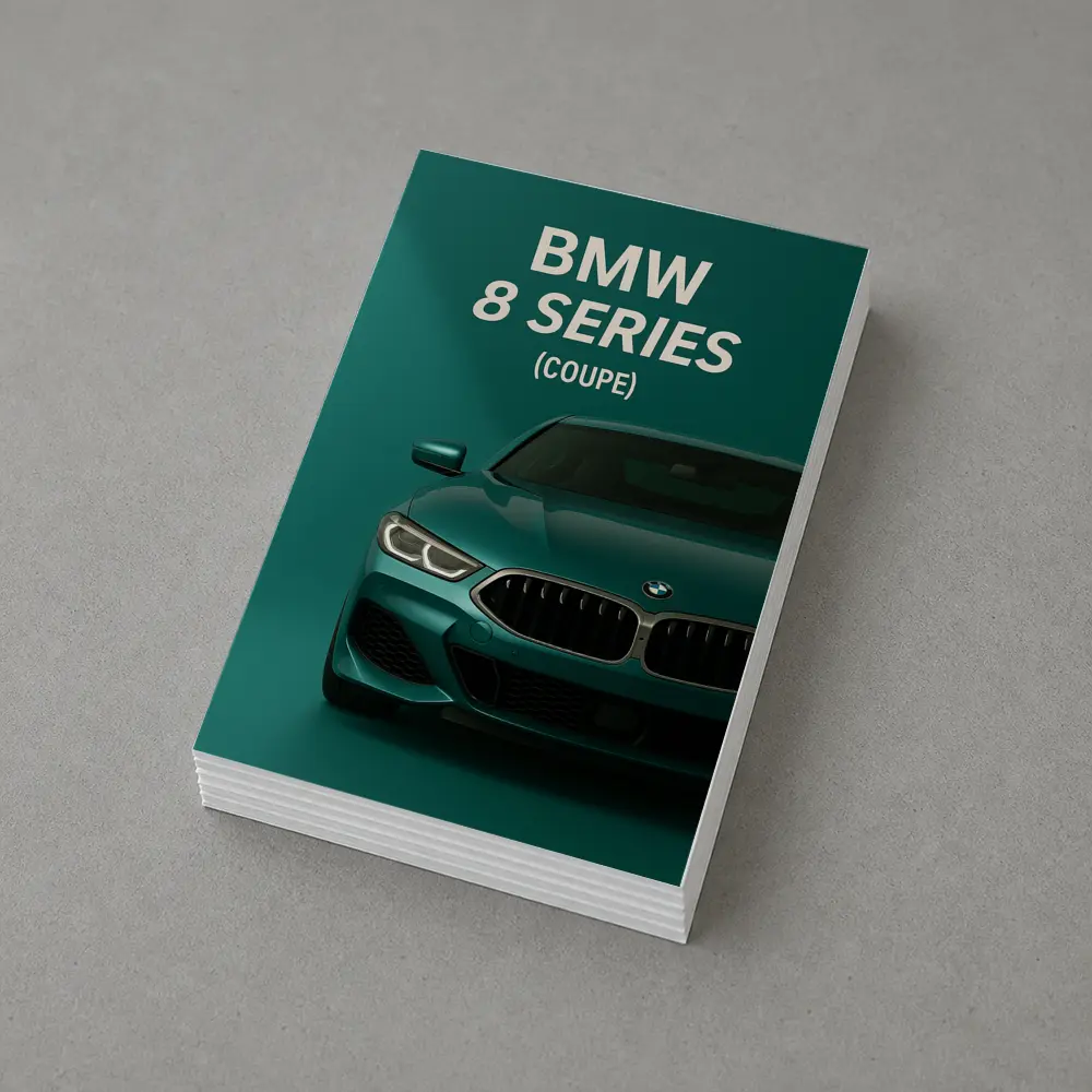 BMW 8 Series Coupe Green Minimal Art – Postcards