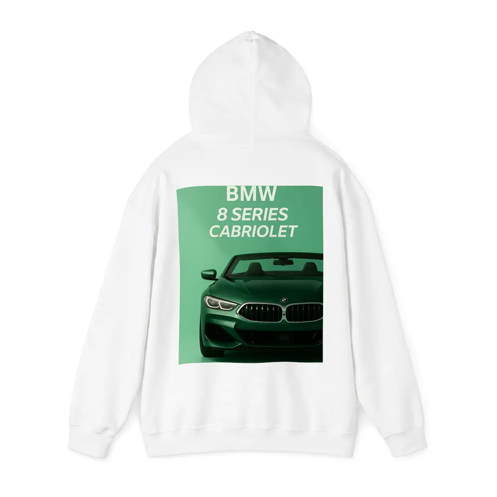 BMW Eight Series Cabriolet Green Background – Hoodies