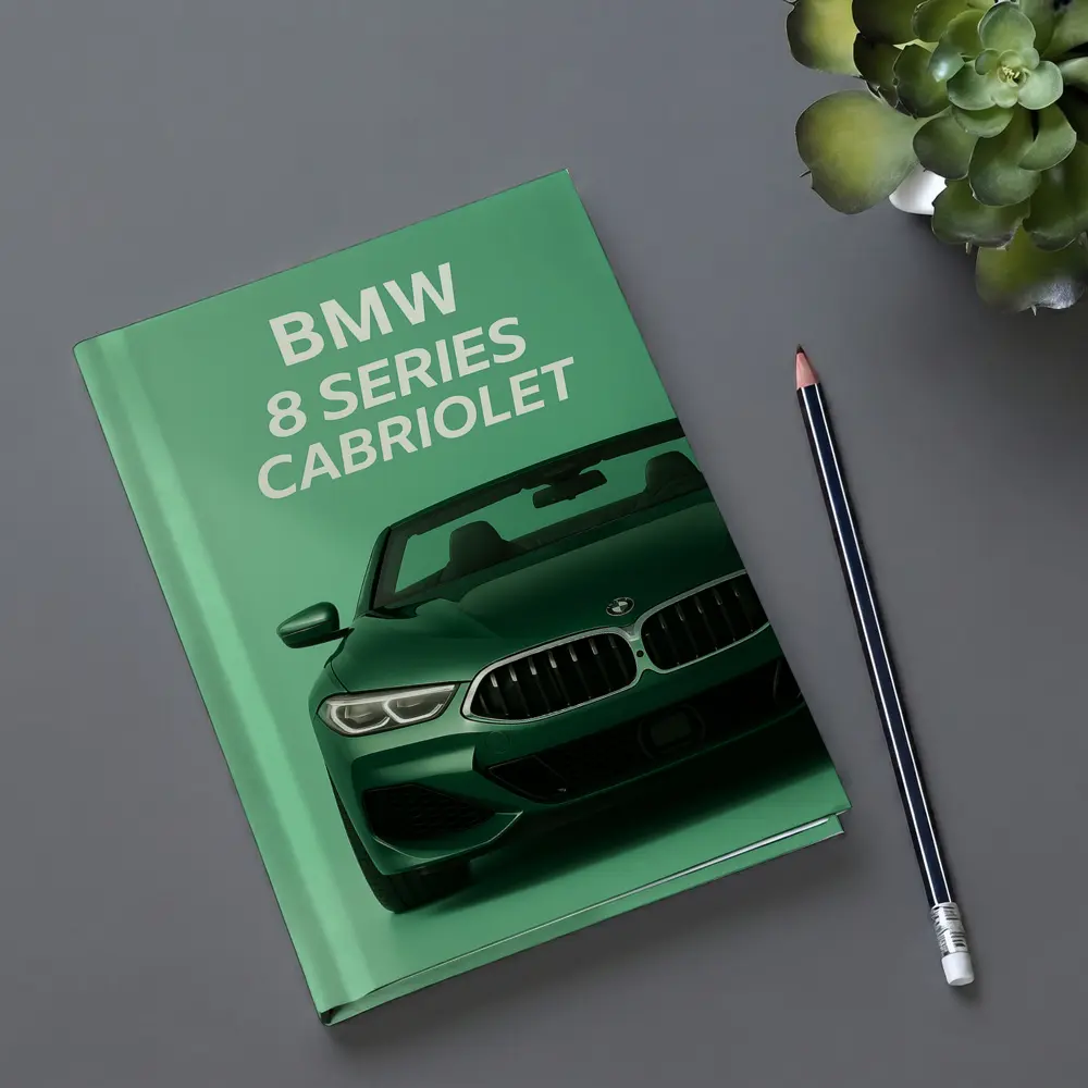 BMW Eight Series Cabriolet Green Background – Notebooks