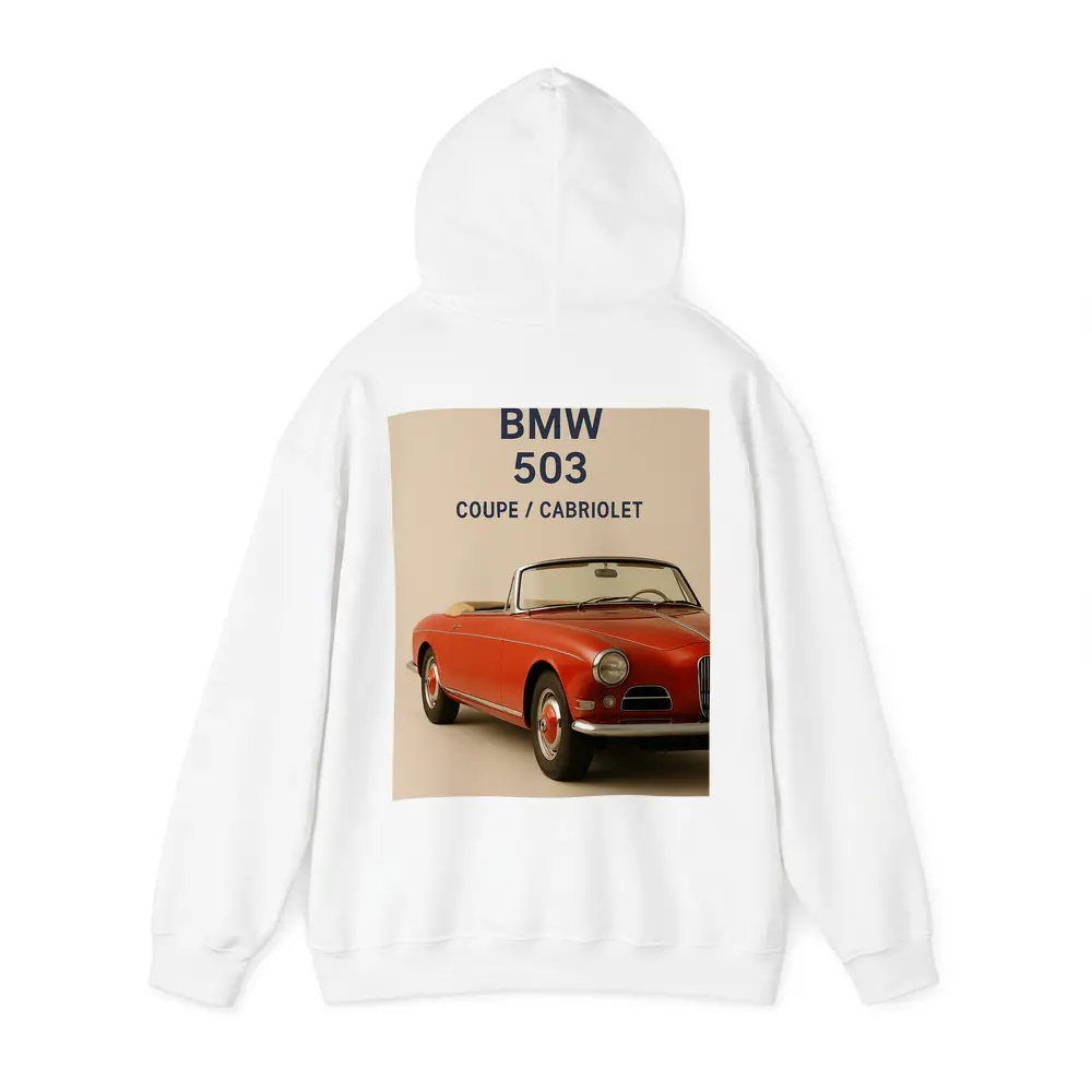 BMW 503 Cabriolet Classic Red Car Art – Hoodies